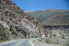 03 Highway 52 Starts To Climb With Cactus On The Hills Soon After leaving Purmamarca To Salinas Grandes